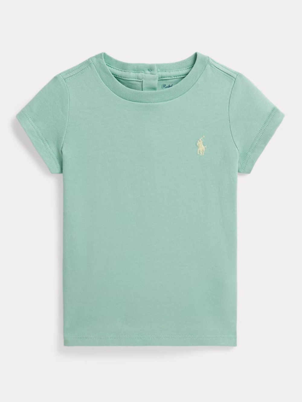 NWT Ralph Lauren Girls' Mint Green Short Sleeve Polo Logo Tee size 24M
